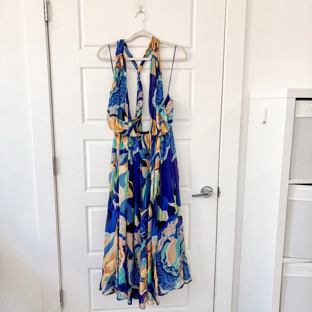 NEW Anthropologie Alexandra Farmer Printed Maxi Dress - Picture 4 of 9